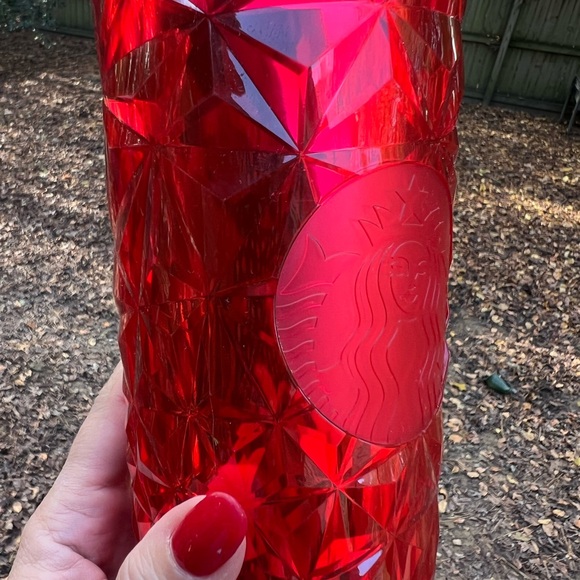 NWT Starbucks Tumbler Red Prism - Holiday 2023 - Venti 24oz - Picture 5 of 9